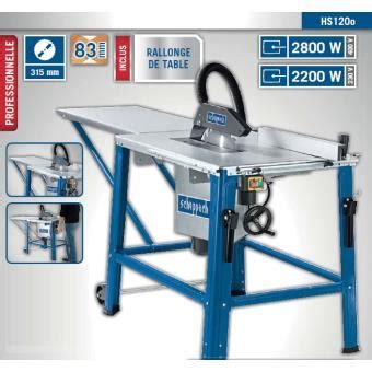 Scheppach Scie Circulaire Sur Table W Mm Avec Rallonge De