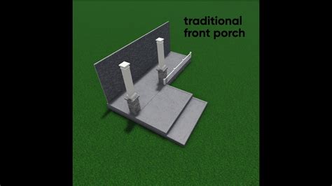 How To Build A Traditional Porch Roblox Bloxburg Youtube