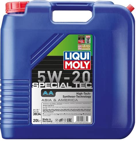 Olej Silnikowy Liqui Moly Special Tec Aa W L Opinie I Ceny Na