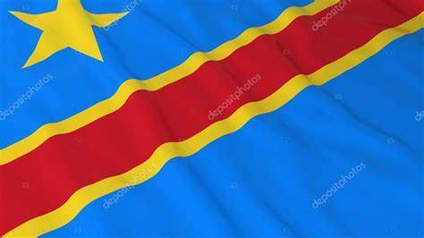 Congolese Flag HD Background - Flag of the Democratic Republic of the ...