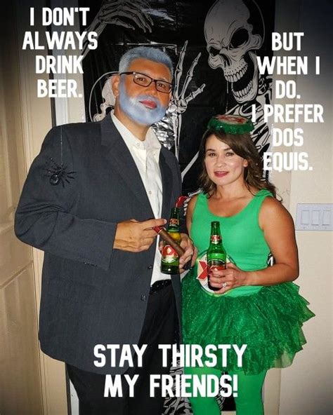 Dos Equis couples costume | Couples costumes, Costumes, Happy halloween