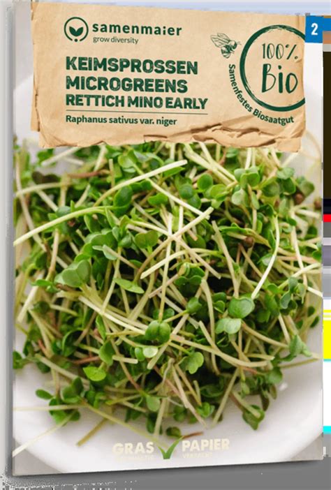 Samen Maier Bio Keimsprossen Microgreens Rettich Mino Early