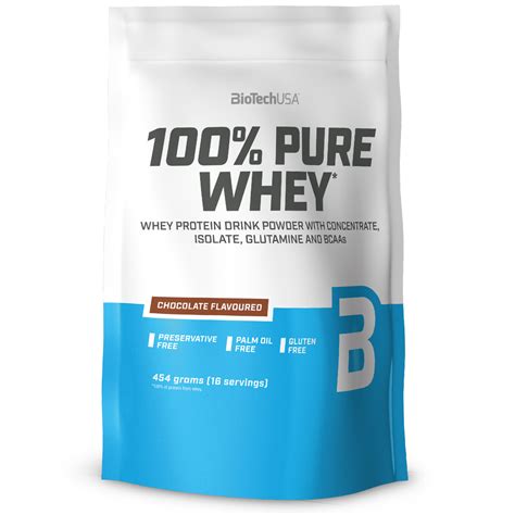 Biotech Usa 100 Pure Whey Protein Chocolate 454g Better2sports