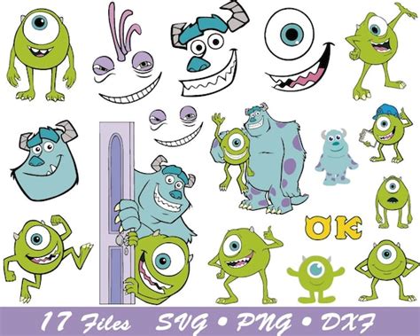 Disney Monsters Inc Svg Monsters Svg Sully Svg Randall Svg Etsy Uk