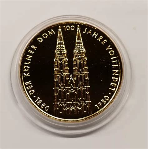 5 DM 100 Jahre Kölner Dom 1980 Gedenkmünze silber EUR 5 50