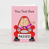 Congratulations On Passing Your Driving Test Card Zazzle