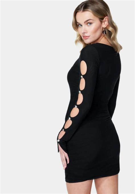 Black Mini Dress Club Outfit
