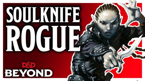 Psionic Rogue Soulknife In D D S Unearthed Arcana Youtube