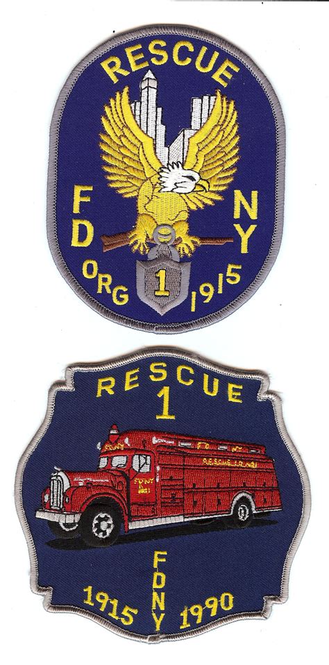 Fdny Rescue Company 1 Patch Set