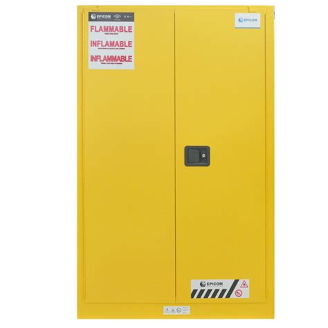 FM Approved 60gal Flammable Cabinet 65x 34x 34 Self Closing Door Toolots