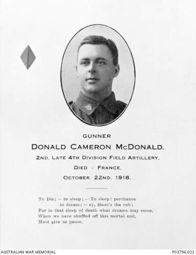 Donald Cameron Mcdonald P03796022 Australian War Memorial Flickr