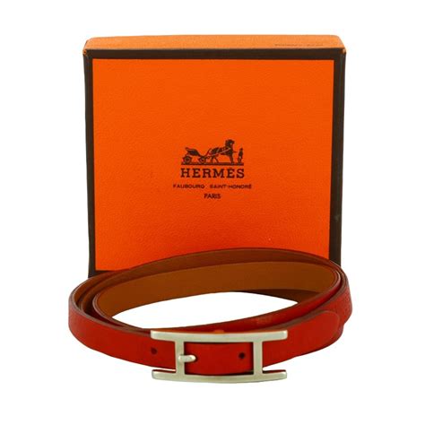 Bracelet Hermès Behapi Triple Tour en Cuir