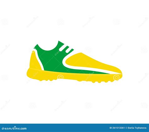 Soccer Yellow Neon Background Cartoon Vector