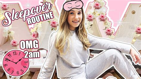 My New Night Routine Omg Am Sleepover Rosie Mcclelland Youtube