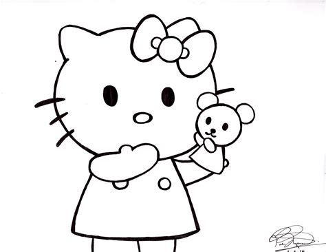 Hello Kitty Sketch Etsy