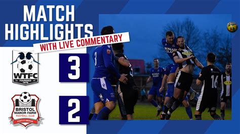 Match Highlights Wimborne Town Bristol Manor Farm Youtube