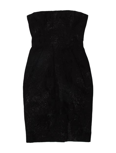 Dsquared Strapless Mini Dress Black Dresses Clothing Dsq