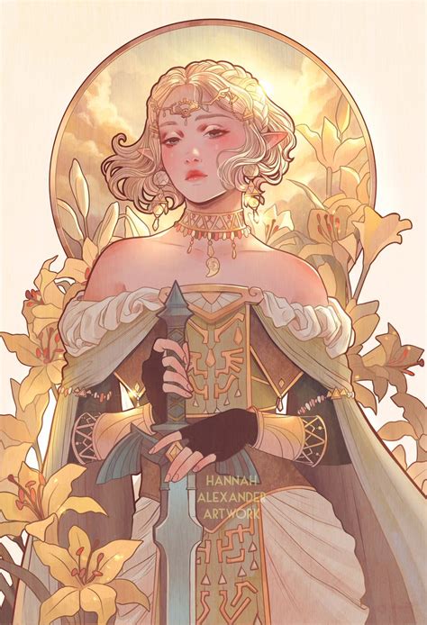 Hannah Alexander Artwork On Twitter Zelda Print In Link Below