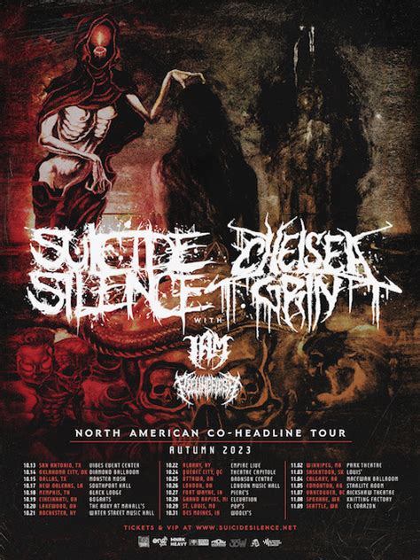 Suicide Silence Announce North American Co Headline Tour With Chelsea Grin Bravewords