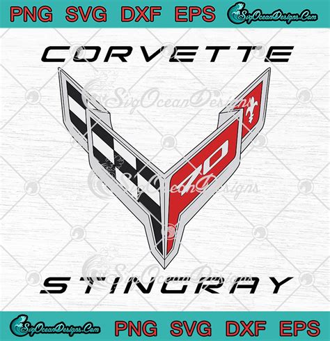 Chevrolet Corvette Stingray Svg Corvette Logo Chevrolet Car Svg Png