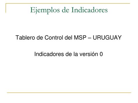 PPT Seminario Regional Indicadores de desempe ñ o para el Sector