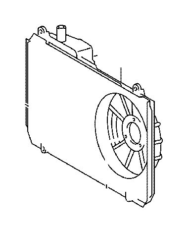 P Engine Cooling Fan Shroud Radiator Make Broken