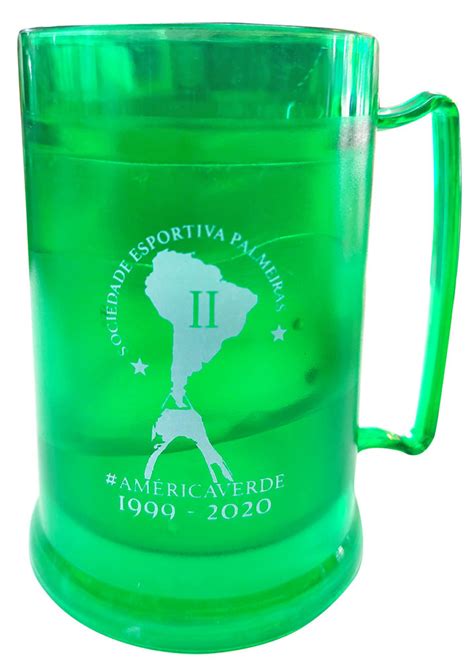 Caneca Gel Palmeiras Bicampe O Da Am Rica Verde Branco Mania