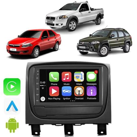 Kit Multimidia Android Auto Carplay Palio Strada Siena