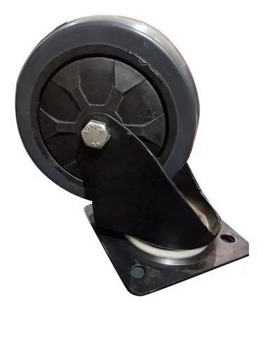 Black PVC 6inch Trolley Castor Wheel Load Capacity 180 Kg At Rs 86