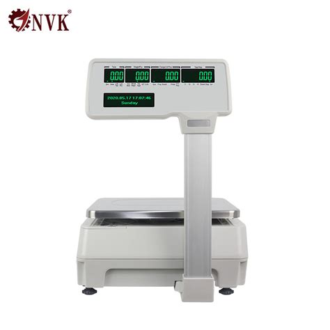 30kg Electronic Barcode Label Printing Weighing Scales Cash Register