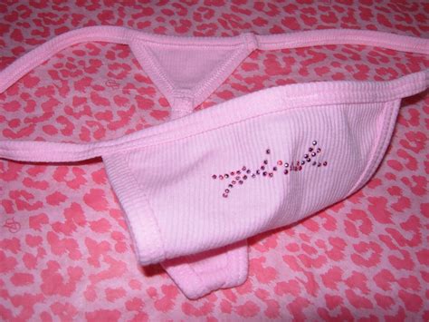 Victoria Secret Pink Sexy V String Strappy G String Skimpy Logo