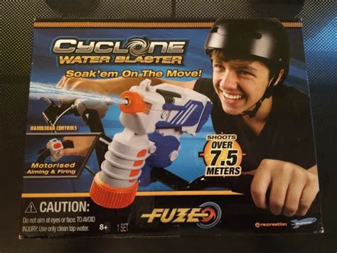 FUZE CYCLONE WATER Blaster Toy Motorised Bike Mounted Water Gun Pistol