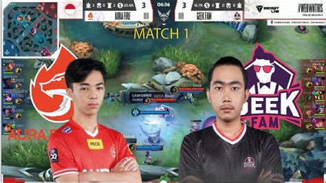 MATCH 1 AURA Vs GEEK FAM Regular Season MPL ID S9 Minggu Ke 4 Hari