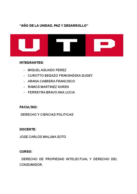 Avance de Trabajo Final De Derecho Notarial AÑO DE LA UNIDAD PAZ Y