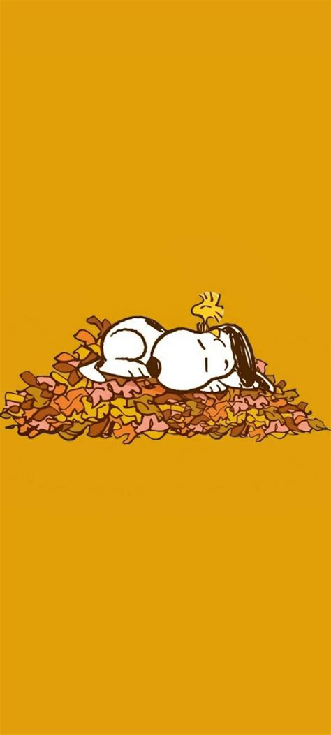 Snoopy Fall Wallpaper - iXpap