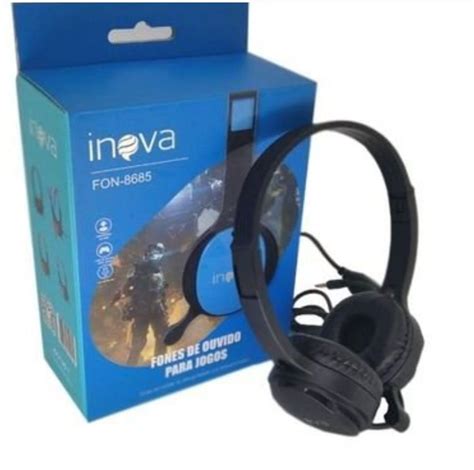 Fone De Ouvido Gamer Fio E Microfone Inova Fon 8685 CLICK