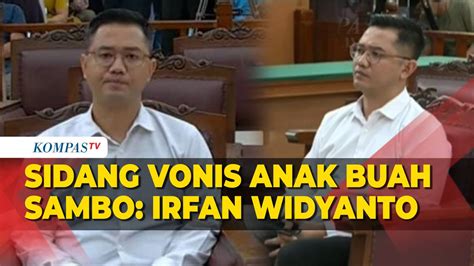 FULL Sidang Vonis Irfan Widyanto Penjara 10 Bulan Dan Denda Rp 10