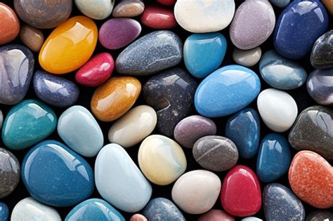 Premium Photo Colorful Stone Pebbles Background