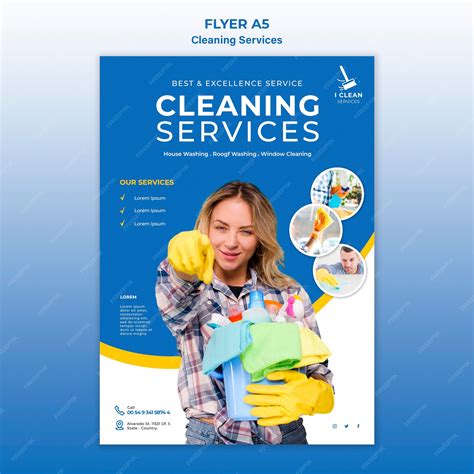 Cleaning Service Flyers Free Template