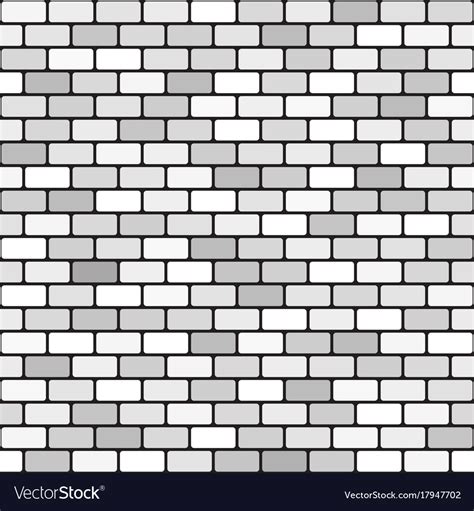 Brick pattern seamless gray brick wall Royalty Free Vector