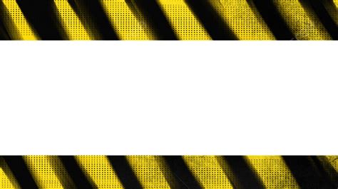 Cordon Border Yellow Black Stripes Decoration Warning Line Frame