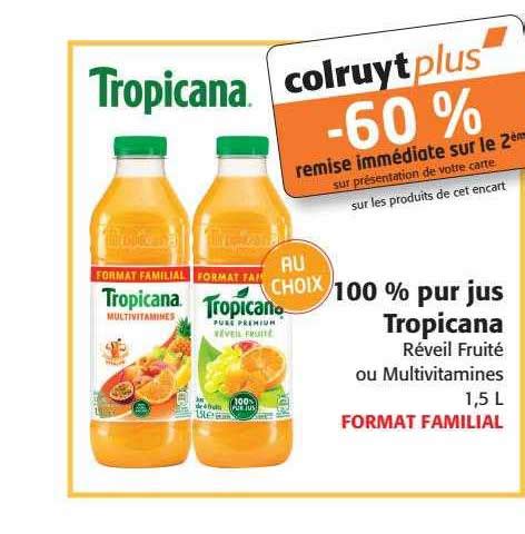 Promo Pur Jus Tropicana Chez Colruyt Icatalogue Fr