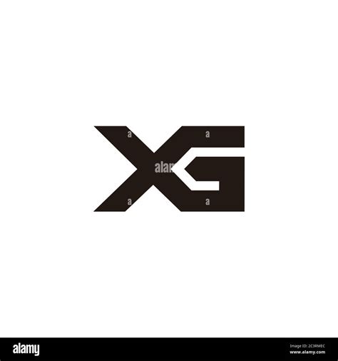 Letter Xg Simple Geometric Design Symbol Logo Vector Stock Vector Image