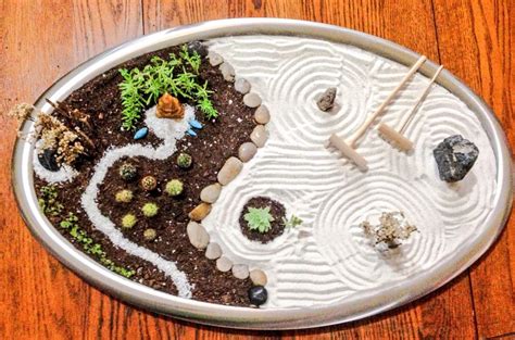 Miniatur Zen Garten Gartengestaltung Idee