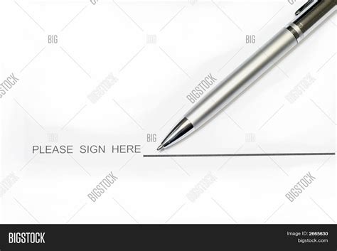 Please Sign Here Image And Photo Bigstock