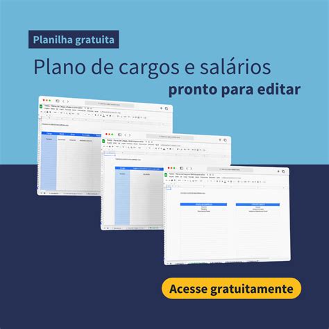 Planilha Plano De Cargos E Sal Rios Pronto Para Editar