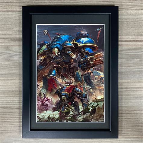 Imperial Knights Framed Art Valiant Armiger House Terryn Adeptus