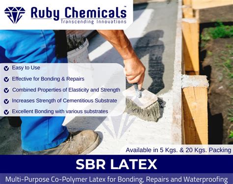 SBR LATEX Multi Purpose CoPolymer Latex For Bonding Repairs And