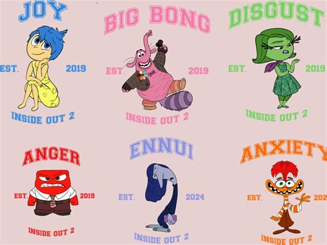 Inside Out 2 Characters Bundle 10 Png, Inside Out 2 Png , Inside Out 2 ...