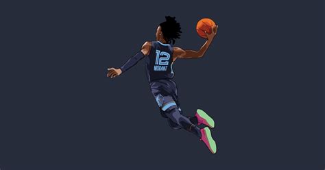 Ja Morant Vector Dunk - Ja Morant - Sticker | TeePublic